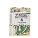 Labeled Clove-Mint scented Zum Bar Soap with cream, brown and green colored swirls.