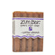 Labeled Coffee-Almond scented Zum Bar Soap with coffee speckled brown coloring